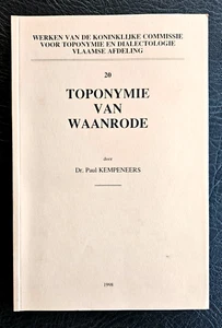 WAANRODE:  Toponymie van Waanrode (Dr Kempeneers 1998) - Picture 1 of 4
