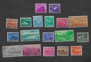 JUEGO PLAN QUINQUENAL INDIA 1955 MH SG 354-371. c£100+ - Imagen 1 de 2