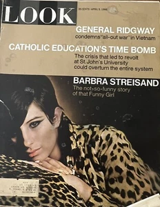 Look Magazine APR 5 1966 Barbara Streisand Catholic School Education Timebomb - Picture 1 of 2