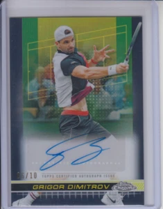 2024 Topps Chrome Tennis Grigor Dimitrov BLACK REFRACTOR Auto /10 - Picture 1 of 1