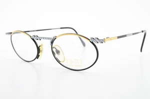 TAXI Brille Modell 265 48/20 C.02 Gold Silber Blau Schwarz Oval Art Casanova 90s - Bild 1 von 14