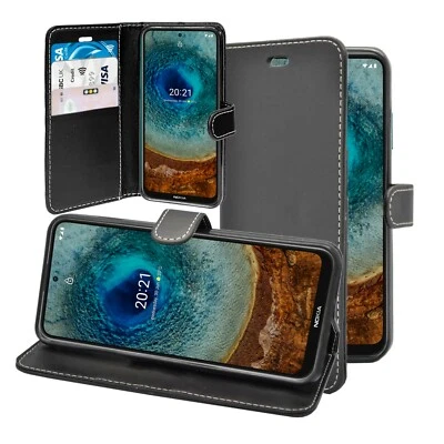 For Nokia X10 Phone Case Wallet Flip PU Leather Kickstand Card Holder Cover - Image 1 of 4