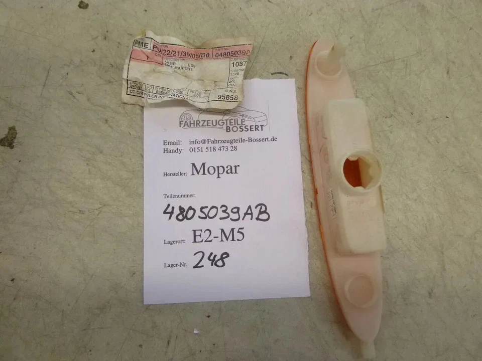 NUEVO Chrysler Concorde LHS intermitente cristal intermitente delantero izquierdo Mopar 4805039AB OEM Foto 1 de 1