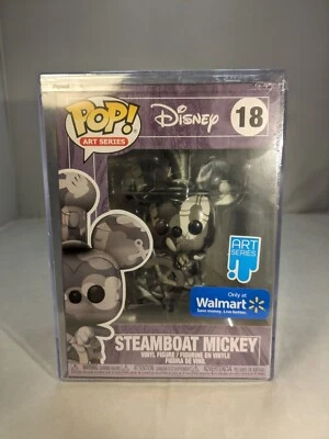 Funko Pop! Serie de arte Disney Steamboat Mickey #18 con protector Foto 1 de 4