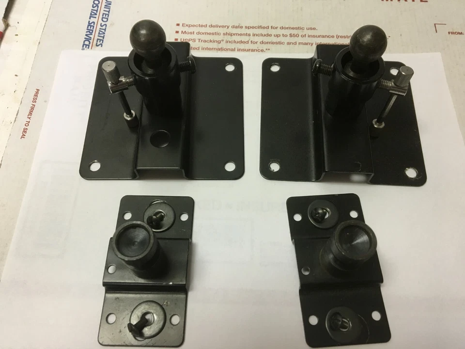 Juego de 2 soportes de montaje en pared para altavoces KLH Double Cube 9360 9362 negros giratorios Foto 1 de 1