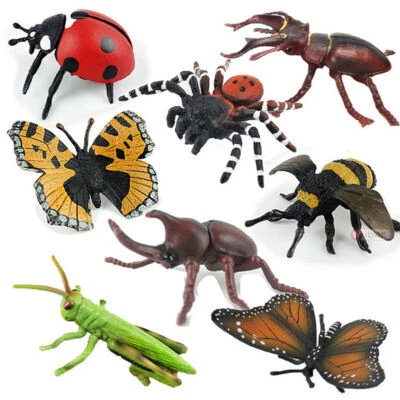 Plástico Simulación Arañas Abeja Mariposa Modelo Juguete Broma Grito Halloween Accesorios Foto 1 de 4