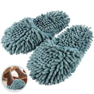 1 Pair of Reusable Sweeping Shoes Cleaning Mop Shoes Practical Sweeping - Picture 1 of 12