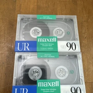 Maxell 2 UR 90 Cassette Tapes Position IEC Type I Normal, versiegelt - Bild 1 von 8