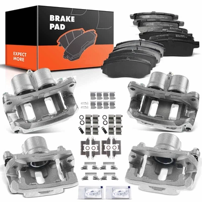 Pastilla de freno delantera y trasera de cerámica + pinza para Ford Edge Lincoln MKX 2007-2010 3,5 L Foto 1 de 4