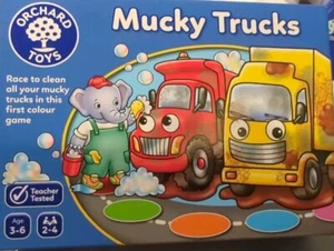 Orchard Game Mucky Trucks Kids/Childrens Colouring Race Fun Play Toy 3+ - Picture 1 of 3