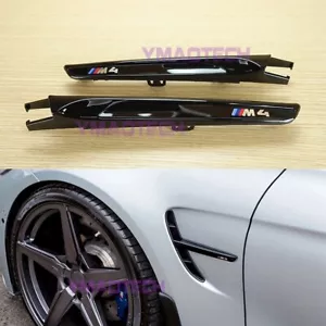 Cubierta guardabarros con ventilación lateral para BMW M4 F82 F83 ABS 14-20 negro brillante - Imagen 1 de 6