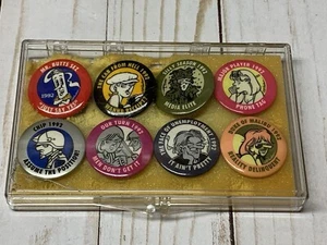 Garry Trudeau's 1992 Button Pins Set Of 8 Doonesbury Collection! - Picture 1 of 2