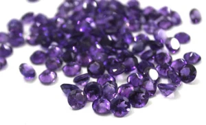 10 Stck. AAA 100 % Natürlicher Amethyst 6 mm Runde Form Kalibriert Größe Lose Edelstein - Bild 1 von 5