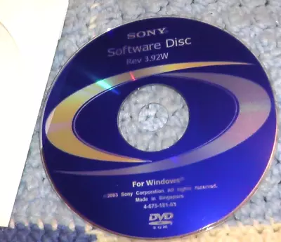 sony software disc rev 3.92w windows 2003 dvd rom - Image 1 of 2