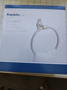 6 Inch Towel Ring Calloway Series by Franklin Brass Satin Nickel - Picture 1 of 4