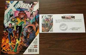X-Men: Blue (2017) #1 SIGNED by Jorge Molina with Notarized Witness of Signature - Picture 1 of 5