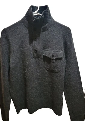 Vintage 70's Ralph Lauren RXL Gray Wool Sweater Mens Large - Image 1 of 4