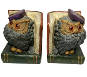 Fermalibri vintage 1975 Ann's Original Owl di Dan Hughes 1879A e 1879B - Foto 1 di 11