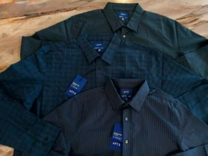 Herren Apt.9 Premier Flex Hemd Slim Fit Tapered Sleeve XXL Blau Kariert - Bild 1 von 20