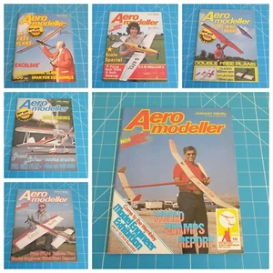 Job Lot of Vintage Aero Modeller 10 Magazines 1980 Missing February & October - Picture 1 of 5