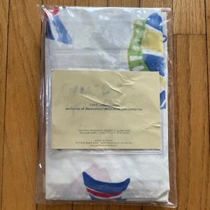 Pottery Barn Kids Tropical Beach Bermuda Fish Pillowcase 100% Cotton 28” by 19” - Picture 1 of 6