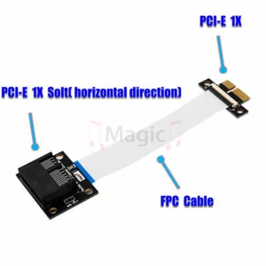 Cable de extensión extensor PCI-e PCI Express 36 PIN 1X (instalación horizontal) - Imagen 1 de 5