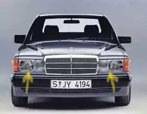 for Mercedes W201 190 Trim Under Headlight Left + Right 2018890163 + 0263 NEW - Picture 1 of 2