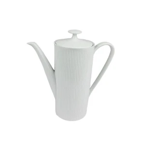 WHITE ARZBERG GERMANY TALL TEAPOT WITH LID - Picture 1 of 7