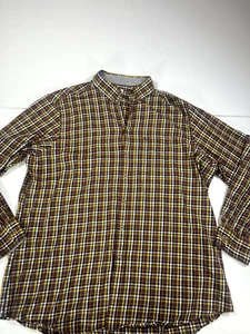 XXL MENS BUGATTI LONG SLEEVED COTTON BUTTON DOWN COLLAR CHECK SHIRT - Picture 1 of 7