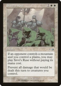 MTG Nemesis --- SIVVI'S RUSE --- Uncommon! NM! Magic the Gathering! - Picture 1 of 3