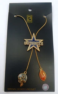 NFL Team Bolero Logo Charm Necklace NFL Licensed Jewelry Pick Your Team  - Picture 1 of 18