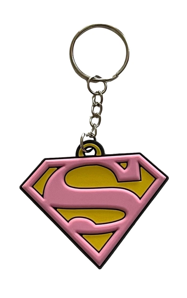 Supergirl Soft Touch PVC Keychain Key Ring New Licensed Foto 1 de 1