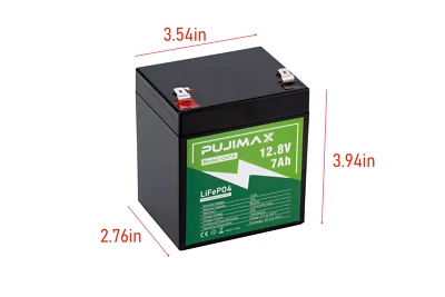 12V 7Ah Lithium LiFePO4 Rechargeable Battery Perfect for Solar Power RV Marine - Image 1 of 4