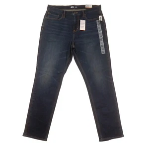 Old Navy Athletic Fit Tapered Blue Jeans Herren 36x32 Dunkelblau Denim - Bild 1 von 7