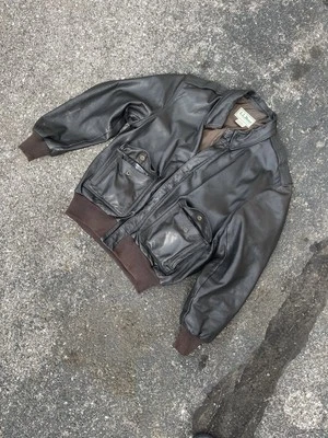 Años 80 L.L. Chaqueta militar de bombardero de vuelo Bean A-2 Foto 1 de 2