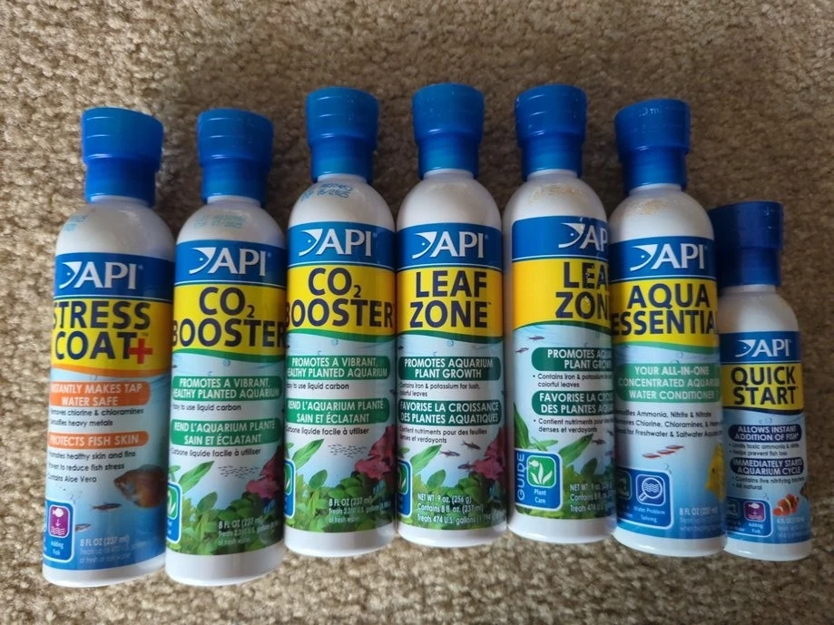 API Stress Coat Aquarium Water Conditioner Leaf Zone Fertilizer Quick Start pack - Image 1 of 1