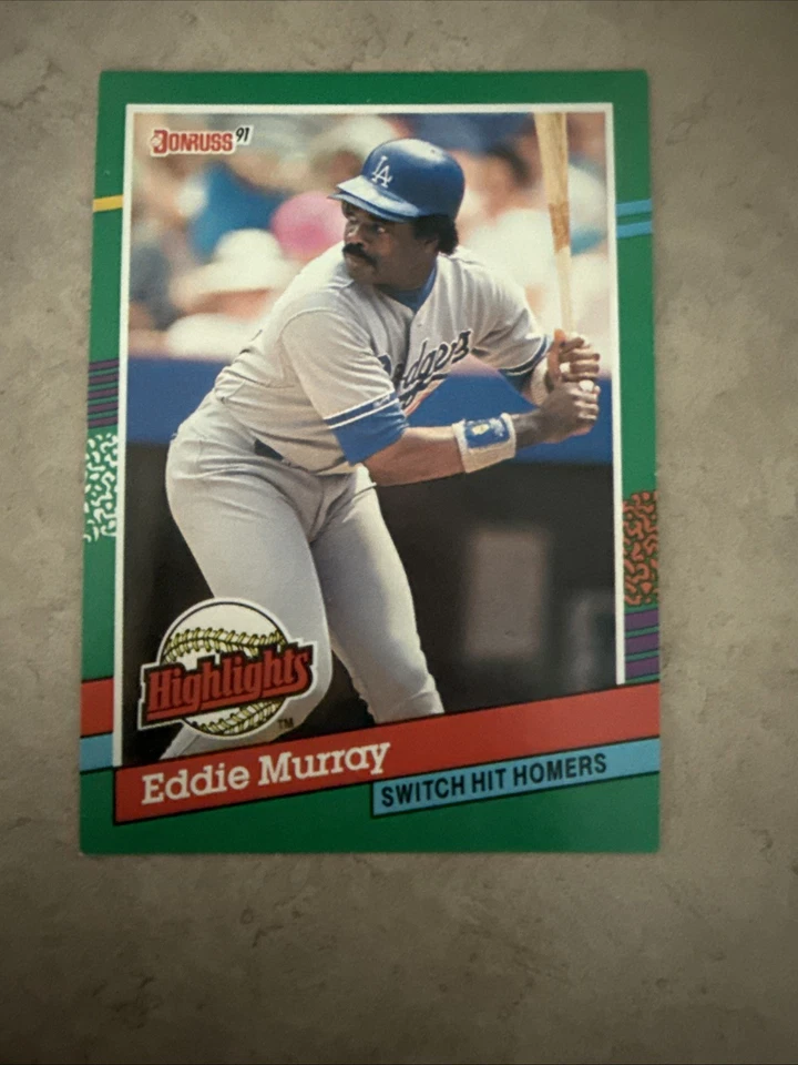 Tarjeta de béisbol Eddie Murray Donruss 1991 BC-18 rara de colección en perfecto estado Foto 1 de 2