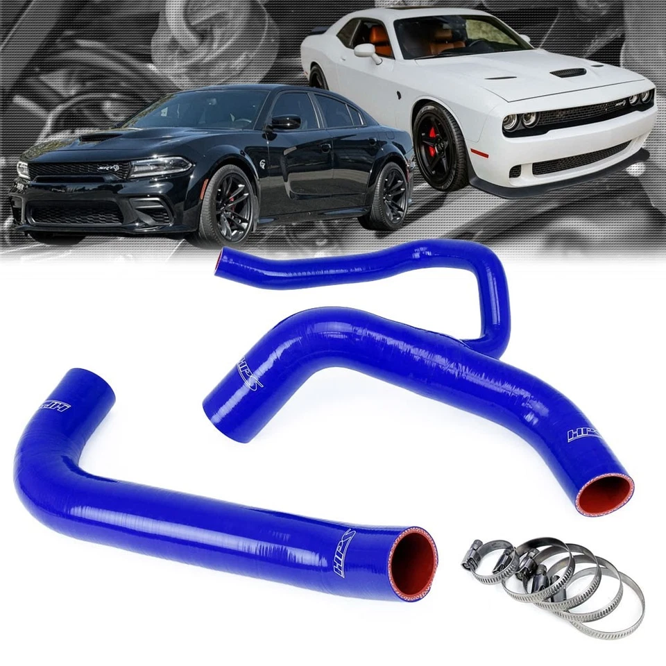 Kit de mangueira de radiador de silicone azul HPS para 15-23 carregador/Challenger SRT Hellcat V8 - Imagem 1 de 1