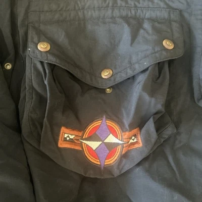 Bogner Ski/ Snowboard Vintage Aztec Compass Rose 1/4 Zip Pullover - Image 1 of 4