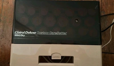 Vintage 1980s Clairol Deluxe Mist/Dry  Velvet Hot Rollers & Clips - Image 1 of 4