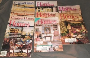 12 Past Issues Of "Colonial Homes" Magazine 1996 thru 1998 - Picture 1 of 5