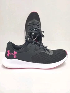 Scarpe da jogging da corsa Under Armour nere e rosa Charged Aurora 2 da donna taglia 7 - Foto 1 di 16