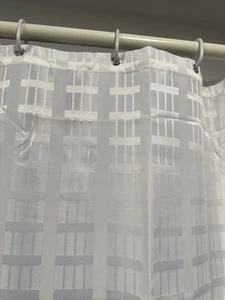 Waterproof Fabric Shower Curtain or Liner Satin Damask - Picture 1 of 8