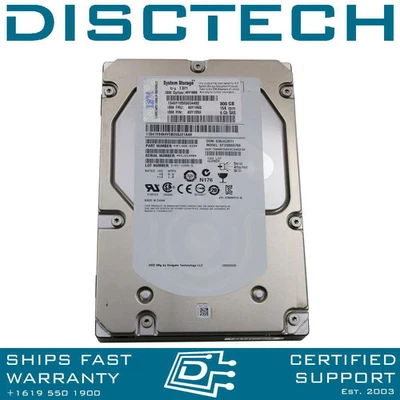 IBM 49Y1860 49Y1859 49Y1856 9FN066-038 300GB 15K 6Gbs 3.5" LFF SAS DS3500 DS3512 - Image 1 of 3