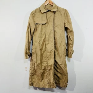 Trenery Trench Coat Beige Gold Snap Button XXS Mid-Length Casual Classic - Bild 1 von 23