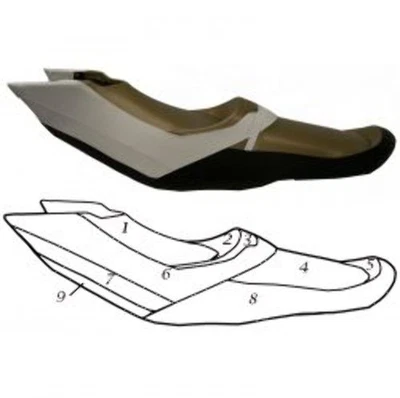 Sea-Doo GTX 155-215-255-260, LTD, Is Custom Choice Seat Cover SBT 108BT131 - Image 1 of 4