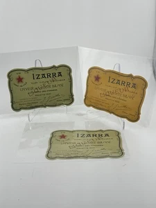 3 Vintage Izarra Liqueur Labels De La Cote Basqve 4 X 3 France - Picture 1 of 5