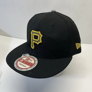 New Era 9Fifty Reflective Snapback Hat Cap MLB Pittsburgh Pirates Black/Gold EU - Bild 1 von 8