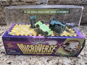 Lost World Jurassic Park Dinosaur & Vehicle #1 MicroVerse NEW VTG 1996 Loose - Picture 1 of 5
