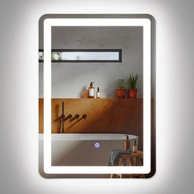 Specchio LED BALI con illuminazione 50 cm x 70 cm 1695 lm bianco - Immagine 1 di 4